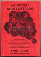 Austria Münzkatalog 1790-1989. Wien, Verlag Netto-Marktpreiskatalog. Egészvászon-kötés, használt, jó állapotban, a papír védőborító kissé kopott, szakadt.