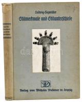 Segmiller, L.: Stilmerkmale und Stilunterschiede. Leipzig, 1937 Diebner. Kiadói vászonkötésben foltos lapokkal 118 p + 76 t