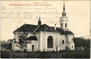 1913 Sepsiszentgyörgy, Sfantu Gheorghe; Római katolikus templom / church