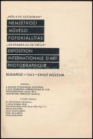 1963 Nők a XX. században, nemzetközi művészi fotókiállítás, fekete-fehér képekkel illusztrált kiállí...