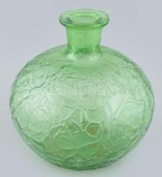 Zöld likőrös üveg, dugó nélkül, m: 13 cm