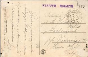 1917 Sepsiszentgyörgy, Sfantu Gheorghe; Kossuth Lajos utca, piac, Gyárfás Árpád, Kozma Lajos, Fogoly...