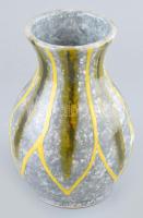 Retró kerámia váza, jelzés nélkül, hibátlan, m: 21 cm