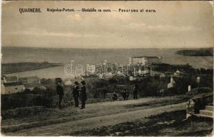 1906 Kraljevica, Portoré, Porto Ré; Quarnero, Gledaliste na more / Panorama al mare / sea (EK)