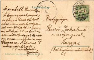 1907 Nagykároly, Carei; pályaudvar, vasútállomás. Csokás László kiadása / railway station