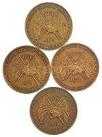 Amerikai Egyesült Államok 1976. "Bicentenárium" bronz emlékérem (38mm) (4xklf) dobozában T...