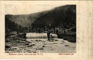 1915 Bukova, Bucova; Felső duzzasztógát. Hazai Márvány-Ipar R.-T. / marble quarry, dam (fl)