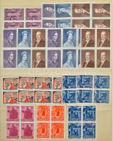 Liechtenstein 1958-1973 négyestömb gyűjtemény 8 lapos A4-es berakóban