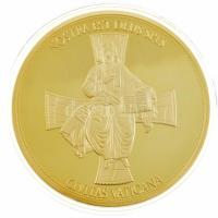 Vatikán DN "Teresia de Calcutta / Nostra est deus spes" aranyozott Cu emlékérem Swarowski ...