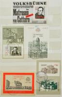 1950-1990 Többnyire pecsételt NDK gyűjtemény 1 db közepes, közepesen használt, de tetszetős berakóba...