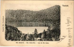 1904 Tusnád-fürdő, Baile Tusnad; Szent Anna tó. Nagylaki Mór kiadása / Sct. Anna-See / Lac de Ste Anne / Lacul Sfanta Ana / lake (EK)