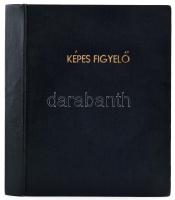 1945-1946 Képes Figyelő c. újság I-II. évfolyamának egybekötött számai. Egészvászon-kötésben, helyen...