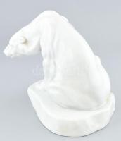 Herendi nagy méretű jegesmedve szobor. Jelzett (Markup Béla 1927), Kézzel festett, jelzett, hibátlan...