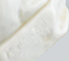 Herendi nagy méretű jegesmedve szobor. Jelzett (Markup Béla 1927), Kézzel festett, jelzett, hibátlan...