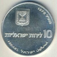 Izrael 1970. 10L Ag "Pidyon Haben" T:BU Tanúsítvánnyal!