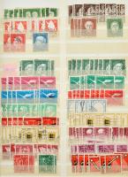 NSZK 1950-1969 tartalmas sok példányos készlet 16 lapos rendezőberakóban (ca Mi EUR 4.000,-)