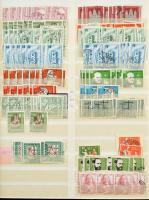 NSZK 1950-1969 tartalmas sok példányos készlet 16 lapos rendezőberakóban (ca Mi EUR 4.000,-)