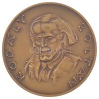 Kiss Nagy András (1930-1997) DN Kodály Zoltán / Háry János kétoldalas bronz emlékérem (60mm) eredeti APV tokban, leírással T:1
