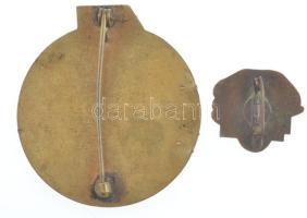 1948. Románia "Brigadier - Al Muncii Voluntare R.P.R." műgyantás Cu jelvény (23x26mm) + 19...