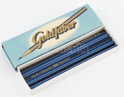 J. S. Staedtler Tradition, régi német ceruza, 5 db, Goldfaber dobozban