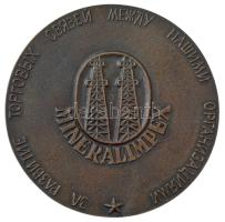 DN Mineralimpex - Szabadság szobor. Nagy méretű kétoldalas bronz plakett. 135 mm T:1-