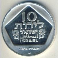 Izrael 1975. 10L Ag "Hanukkah" T:BU Tanúsítvánnyal!