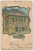 1900 Budapest VI. M. Kir. Operaház. Díszes szecessziós litho (EB)