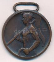 Berán Lajos (1882-1943) 1928. "Ferencz Városi Torna Club" kétoldalas jelzett Br díjérem fü...