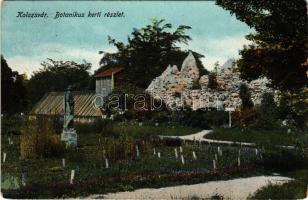 1915 Kolozsvár, Cluj; Botanikus kert, szobor. Kezsey Albert kiadása / botanical garden, statue (EK)