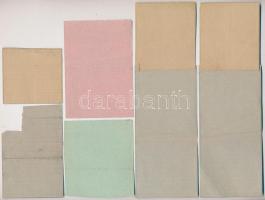 8db-os vegyes magyar élelmiszerjegy tétel, közte "Kenyérváltójegy", "Zsiradék", ...