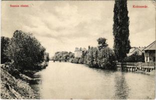 1909 Kolozsvár, Cluj; Szamos részlet. Schuster Emil 118-1909. / Somes riverside (EB)