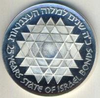 Izrael 1975. 25L Ag "25 éves az izraeli állampapír" T:BU Tanúsítvánnyal!