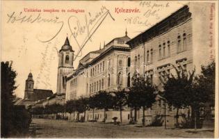 1903 Kolozsvár, Cluj; Unitárius templom és kollégium. Kovács P. fiai kiadása / church