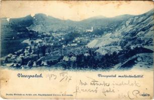 1903 Verespatak, Goldbach, Rosia Montana; Madártávlatból. Dunky Fivérek cs. és kir. udvari fényképészek kiadása / general view (fl)