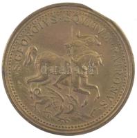 DN "Sárkányölő Szent György" kétoldalas, fém emlékérem (30mm) T:2- ph