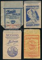 4 db papírtasak (szegfűszeg, tea, cigarettapapír)