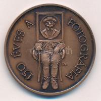 Fritz Mihály (1947-) 1989. "Ofotért 1949-1989 / 150 éves a fotográfia" Br emlékérem (42,5m...