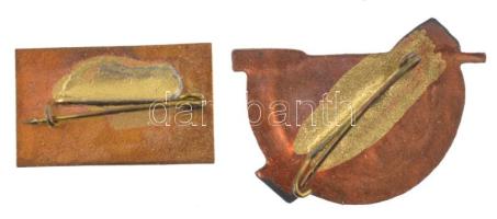 1969-1973. "BESZ (Budapesti Evezős Szövetség) zománcozott fém jelvény (2xklf) T:1-,2