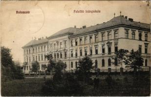 1910 Kolozsvár, Cluj; Felsőbb leány iskola. Sámuel S. Sándor kiadása / girl school (kis szakadás / small tear)