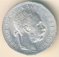 1892. 1Ft Ag "Fiumei címer" T:2 ph.