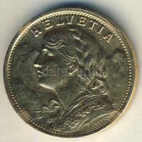 Svájc 1935LB 20Fr Au "Vreneli" 6,452g T:2 ph