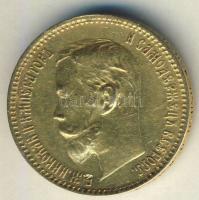 Oroszország 1900. 5R Au 4,3013g T:2/3 ph