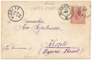 1903 Bucharest, Bukarest, Bucuresti, Bucuresci; Gara / railway station, soldiers. photo (EK)