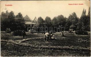 1912 Szatmárnémeti, Szatmár, Satu Mare; Kossuth kerti kioszk / park, kiosk (EK)