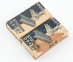 Studium Derby tűzőkapocs, 2 doboz, eredeti papírdobozban