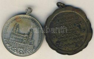 USA 1908. "New York-i Egyházmegye alapításának centenáriuma" alkalmából kiadott Br emlékér...