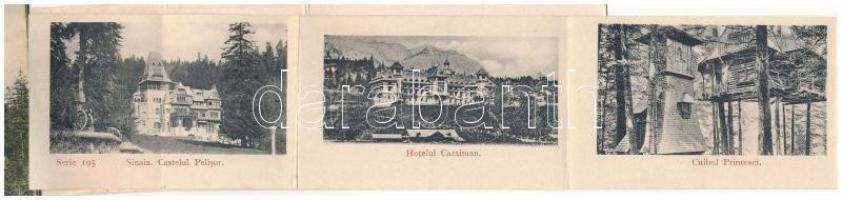 1907 Sinaia, Castelul Peles / castle - Leporello can be pulled out with 12 small images
