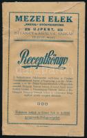Gyógyszertári receptkönyv, receptboríték, üveg betétjegy, 3 db