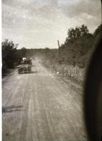 cca 1940 Magyar 38M Toldi I harckocsikról készült felvételek, 5 db negatív, 5,5x4 cm