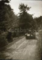 cca 1940 Magyar 38M Toldi I harckocsikról készült felvételek, 5 db negatív, 5,5x4 cm